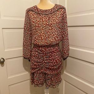 ba&sh dress with ruching detail